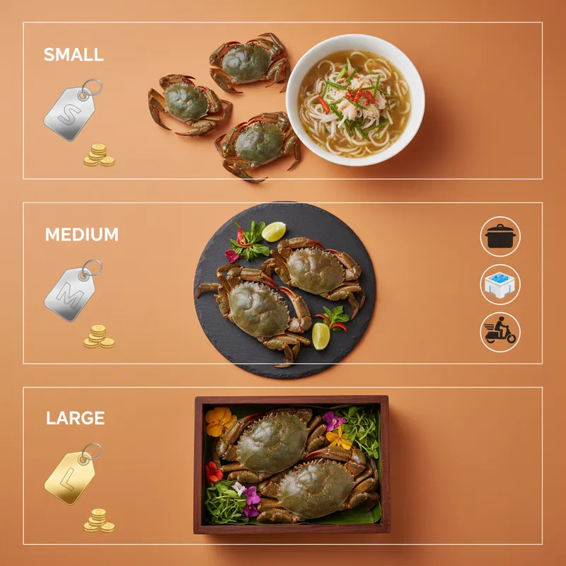 Bảng quy đổi size, gợi ý khẩu phần & Khung giá tham khảo