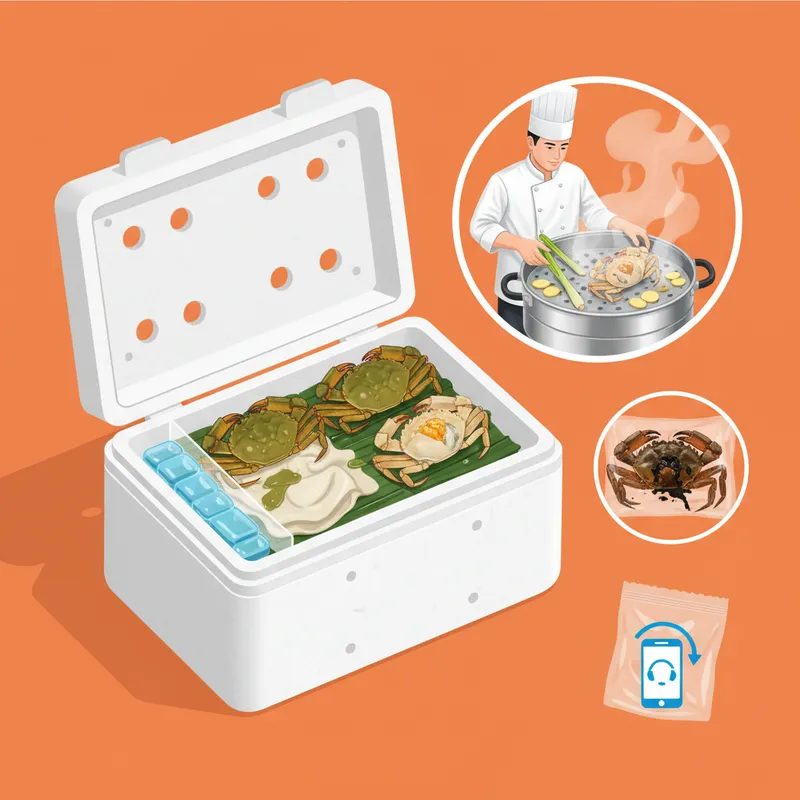Mua mang về & Xử lý khi cua yếu/ngộp