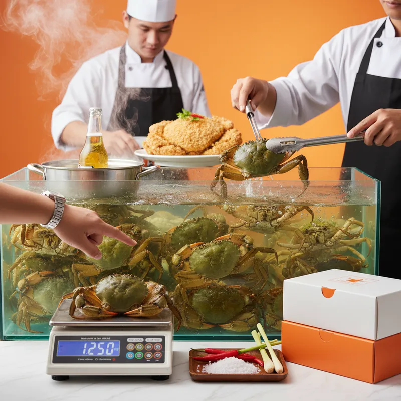 Thưởng thức & Mua cua cốm (cua hai da) tại Oanh Cua: Minh bạch và Cam kết