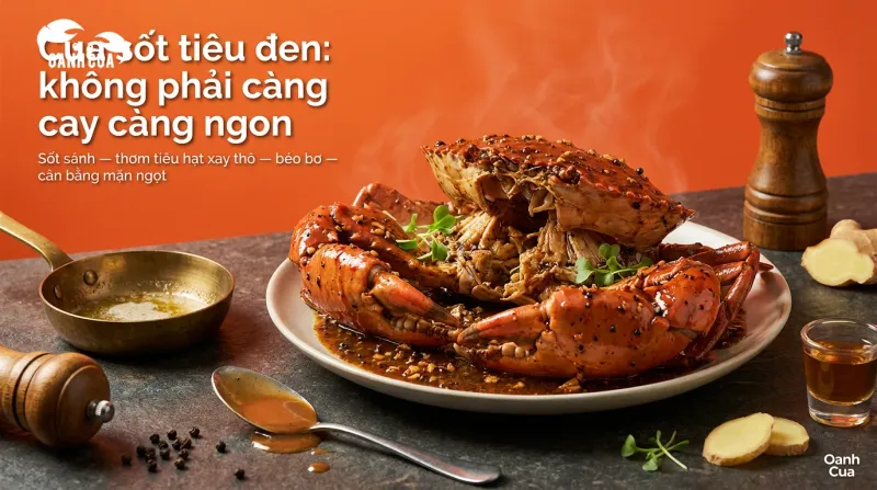 Nhiều người lầm tưởng: Cua sốt tiêu đen cứ