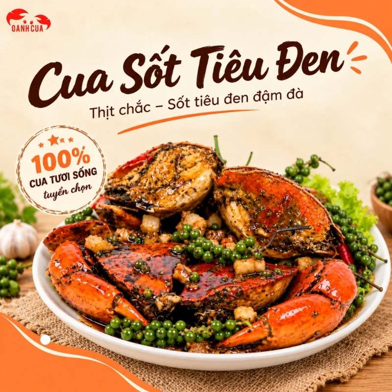 Cua Sốt Tiêu Đen