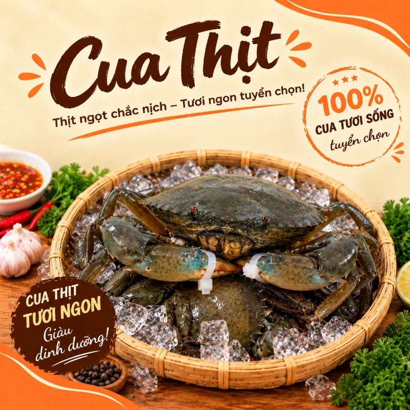 Cua Thịt Nhỏ (Size 4 Con/kg)
